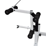 Weight Bench with Weight Rack, Barbell and Dumbbell Set 120 kg 275378