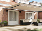 Retractable Awning Beige 500 x 350 cm Polyester and Aluminium 3331529