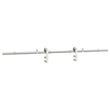 Sliding Door Hardware Kit 200 cm Stainless Steel Silver 4009694