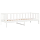Day Bed without Mattress White 80x200cm Solid Wood Pine 814685