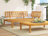 Garden Pallet Corner Sofa Solid Wood Acacia 365844