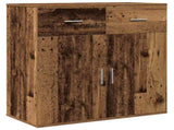 Sideboard with Drawer Old Wood 78 x 38 x 80 cm Engineered Wood 871675