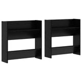 Shoe Cabinet 2 pcs Black Oak 60 x 18 x 60 cm Engineered Wood 875145