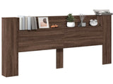 Headboard Brown Oak 180 x 16.5 x 103.5 cm Engineered Wood 3418686