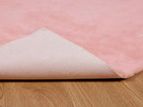 Anti-Slip Faux Rabbit Fur Rug OLITE Pink 140 x 200 cm Polyester 42021703
