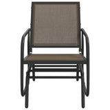 Garden Glider Chair Brown 61x76x87 cm Textilene&Steel 362711