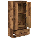 Cabinet with Drawer Old Wood 55.5x34x119.5 cm Engineered Wood 861650