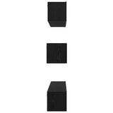 TV Cabinet Set 7 pcs Black Oak Engineered Wood 3393409