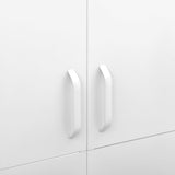 Wardrobe White 90x50x180 cm Steel 336251