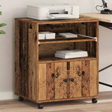 Printer Stand Old Wood 60 x 48 x 74 cm Engineered Wood 862285