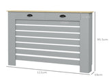 95.5H x 111Wcm Radiator Cover, with Drawer - Grey T3398P343250