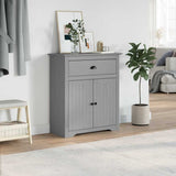 Hallway Cabinet BODO Grey 80x35x90 cm 4016868