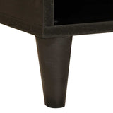 TV Cabinet Black and Gold 80 x 33 x 46 cm Engineered wood 4017843