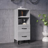 817418 Sideboard Grey Sonoma 34,5x34x90 cm Engineered Wood