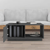 Coffee Table Grey 80x50x35.5 cm Solid Wood Pine 818262