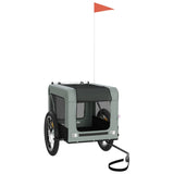 Pet Bike Trailer Grey and Black Oxford Fabric&Iron 93916