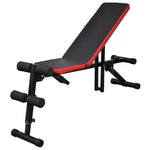 ZNTS Adjustable Sit-up Bench with Barbell and Dumbbell Set 60.5 kg 275348