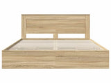 Bed Frame with Drawer Sonoma Oak 140 x 200 cm Engineer Wood 3410178