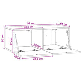 Wall-Mounted TV Cabinet 98 x 41 x 30 cm Old Wood 898873