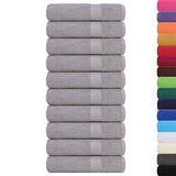 Bath Towels "FROGN" 10 pcs Grey 100x150 cm 360 gsm 136838