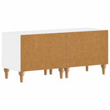 TV Cabinet High Gloss White Engineered Wood 896239