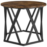 Nesting Side Table 3 pcs Smoked Oak Engineered Wood and Steel 868257