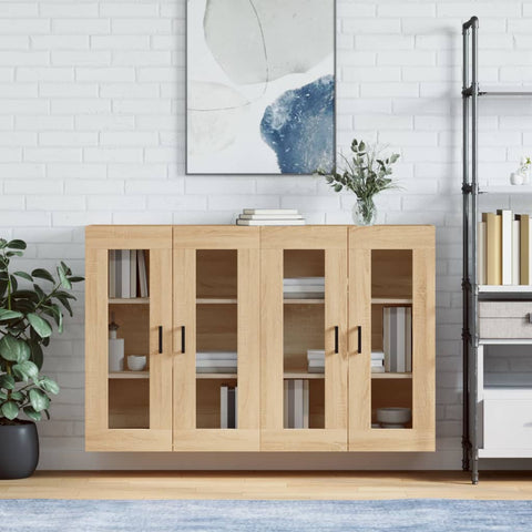 Wall Mounted Cabinets 2 pcs Sonoma Oak Engineered Wood 3197940