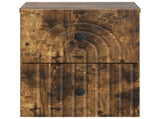 Wall-Mounted Bedside Cabinet Smoked Oak 33 x 34.5 x 40 cm 898135