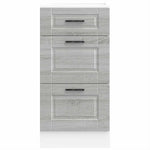 ZNTS Kitchen Base Cabinet Porto Grey Sonoma Engineered Wood 854226