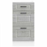 ZNTS Kitchen Base Cabinet Porto Grey Sonoma Engineered Wood 854226