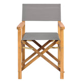 Dining Chair Folding Brown and Light Grey 56 x 54 x 87 cm 42032680