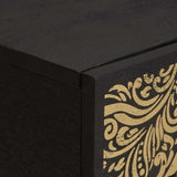 Coffee Table Black 100 x 54 x 40 cm Solid Mango Wood 4018820