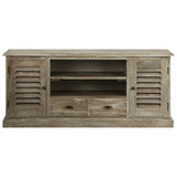 TV Cabinet Solid Mindi Wood 145x35x60 cm 245507