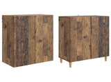 Cabinet Set 2 pcs Old Wood Engineered Wood 3416707