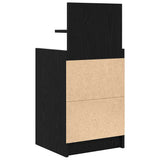 Bedside Cabinet with 2 Drawers Black 38x34x80 cm 861357