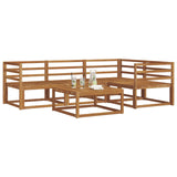 Outdoor Sofa Set 5 pcs Natural Solid Acacia Wood 3367527