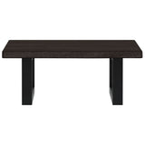 Basin Shelf Wall Mounted Steel and Solid Wood Oak 3302573
