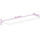 Table Top 120x60x3.8 cm Rectangular Solid Wood Mango 371537