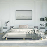 Bed Frame without Mattress Light Grey King Fabric 347459