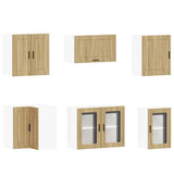 11 Piece Kitchen Cabinet Set "Porto" Sonoma Oak Engineered Wood 3314934