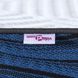 Mattress Pads White and blue 140 x 200 cm Gel Memory Foam 4106271