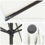 Garden Parasol with Base 270 x 270 cm Polyester Rectangular 42036222