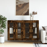 Wall Mounted Cabinets 2 pcs Smoked Oak Engineered Wood 3197902
