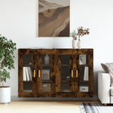 Wall Mounted Cabinets 2 pcs Smoked Oak Engineered Wood 3197902