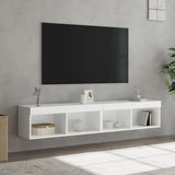 TV Cabinets with LED Lights 2 pcs White 80x30x30 cm 837142
