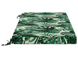 2-Piece Bench Cushions SOEST 2 pcs 100% Polyester Leaf Pattern 950171
