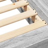 Bed Frame without Mattress Grey Sonoma 200x200 cm 3281166