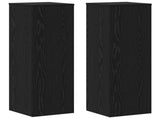 Plant Stand 2 pcs Black Oak 33 x 33 x 100 cm Engineered Wood 3365606