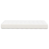 Bed Mattress with Mattress Cream 90 x 200 cm Fabric 42008268