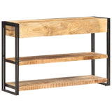 Sideboard 120x30x75 cm Solid Rough Mango Wood 321802